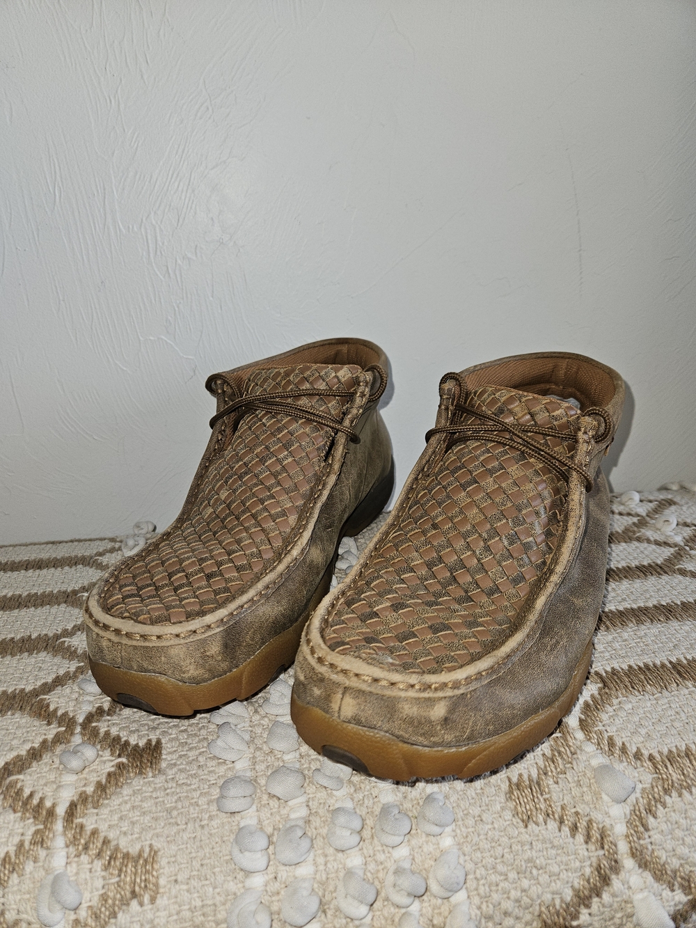 Leather Boots Twisted X Men's Chukka Driving Mocs Bomber Tan Mens Size 9.5 - Picture 5 of 11